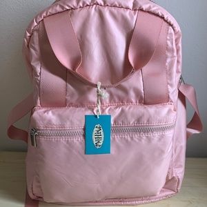 Mad Love Parachute Nylon Large Size Backpack Blush Pink